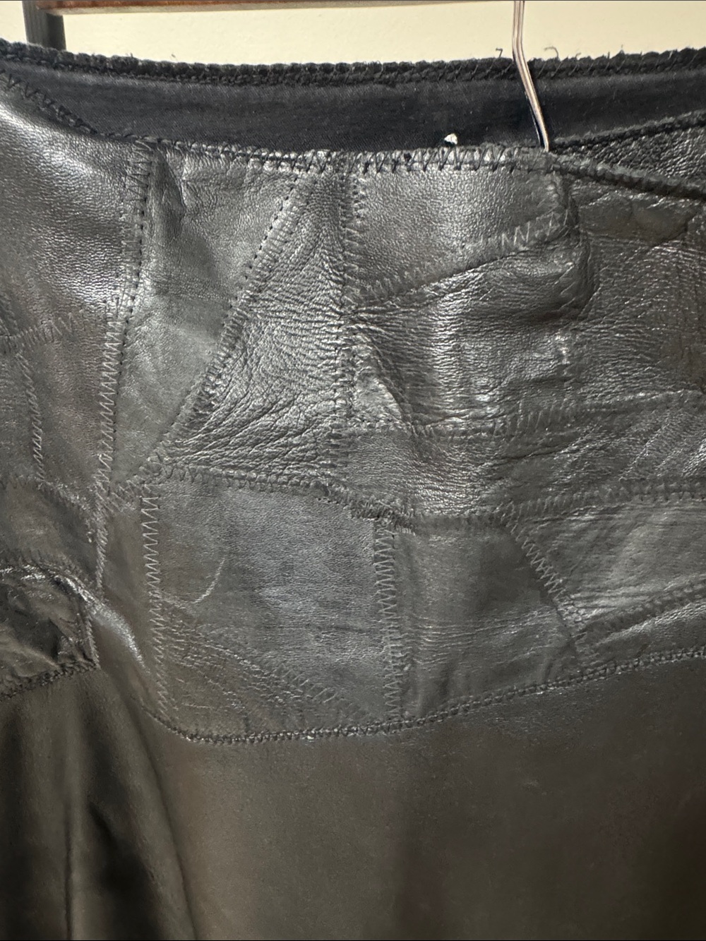 Veronique Branquinho 100% Leather Asymmetrical Wrap Skirt — Size 38 - Picture 5 of 13